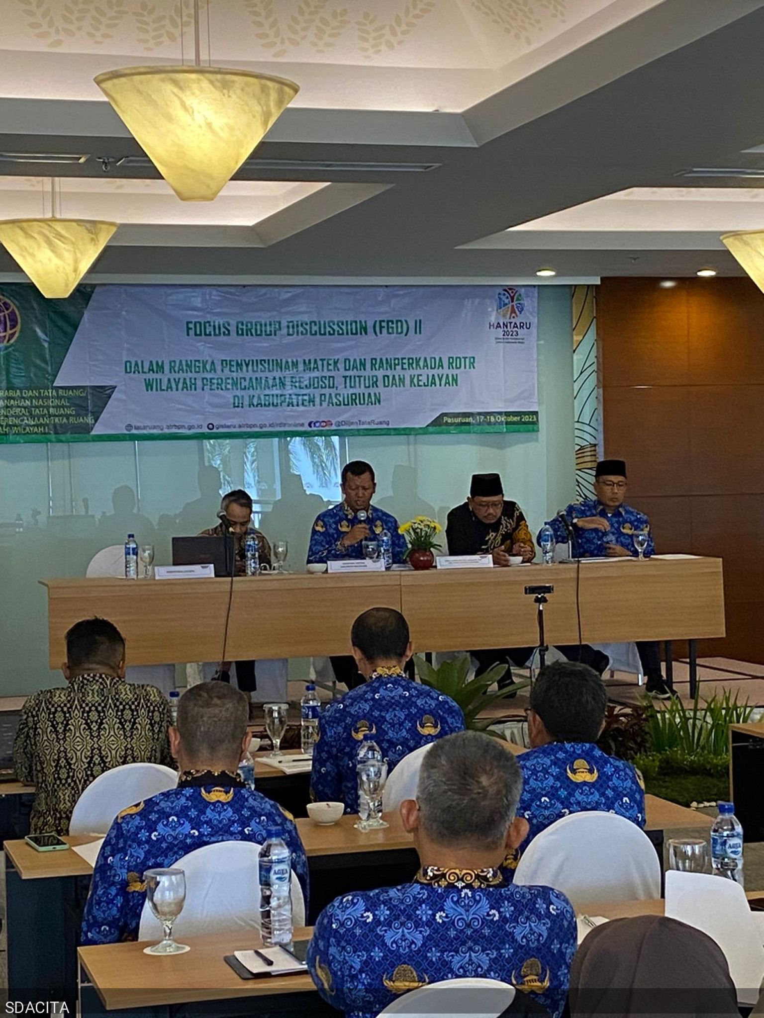 Sekda Kabupaten Pasuruan Pimpin FGD Penyusunan Materi Teknis dan RDTR WP Rejoso, WP Kejayan dan WP Tutur